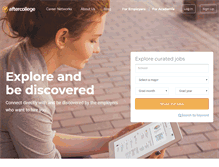 Tablet Screenshot of aftercollege.com